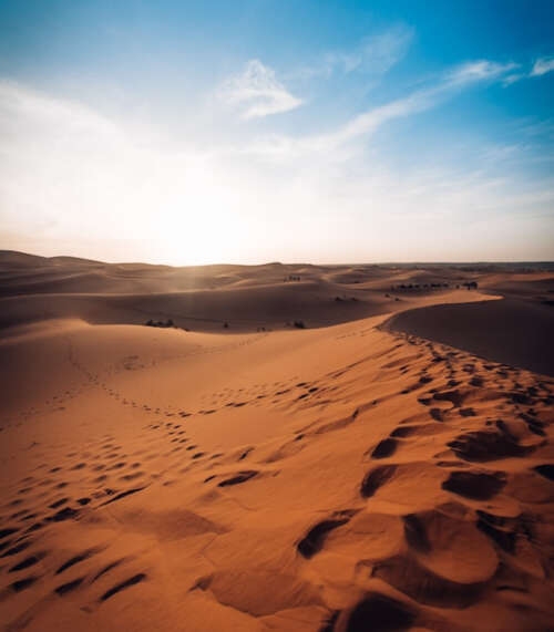 arena infinita en el desierto del Sáhara