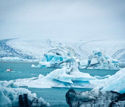 Glaciar Jökulsárlón en una ruta por Islandia