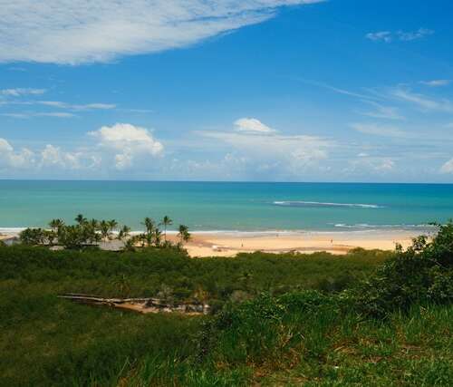 Playa de Trancoso en una ruta de Brasil