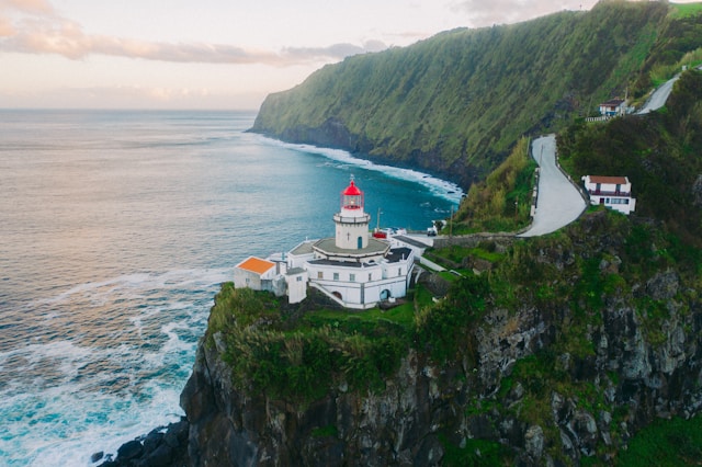 Costa en Ribeira Grande en una ruta privada a Azores